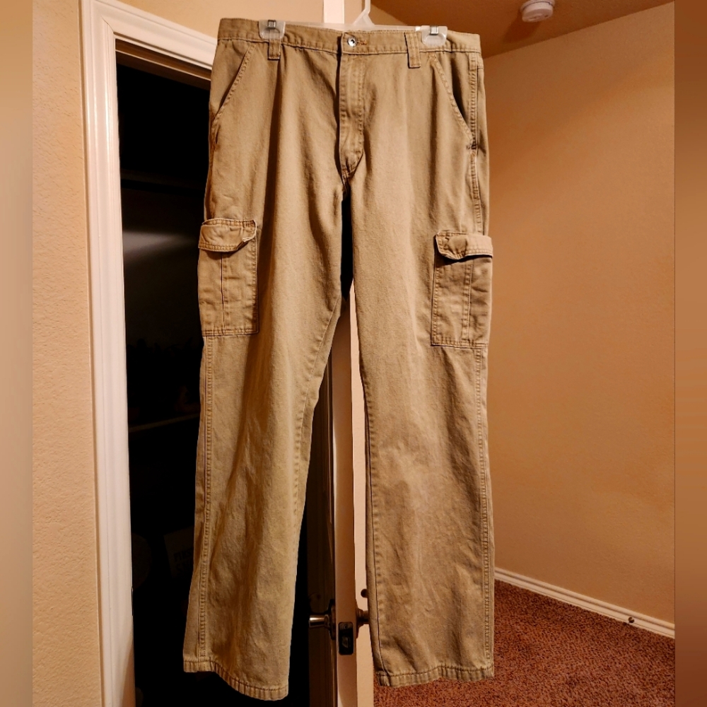 🙋‍♂️👖Wrangler Men's Relaxed Fit Stretch Cargo Pants; 36×34